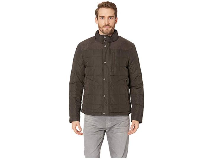 Bugatchi Long Sleeve Jacket (fango) Men's Coat
