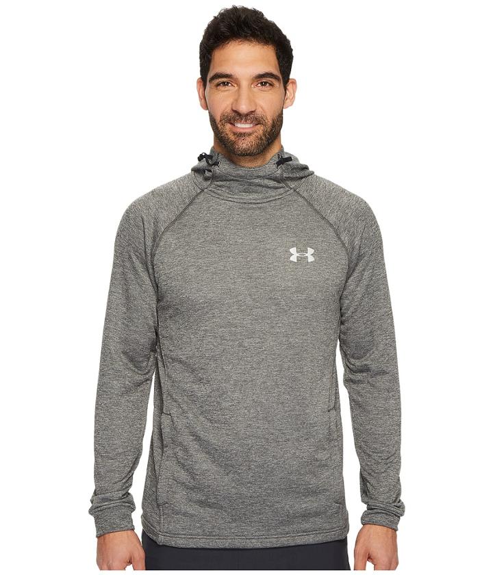 Under Armour Tech Terry Fitted Pollover Hoodie (carbon Heather) Men's Sweatshirt