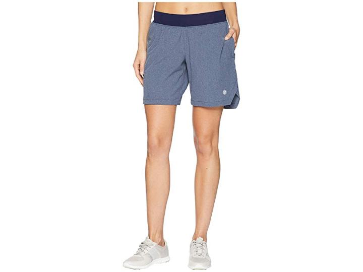 Asics Legends 7 Shorts (peacoat Heather) Women's Shorts