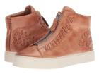 Frye Lena Whip Zip High (dusty Rose Antique Pull Up) Women's Lace Up Casual Shoes