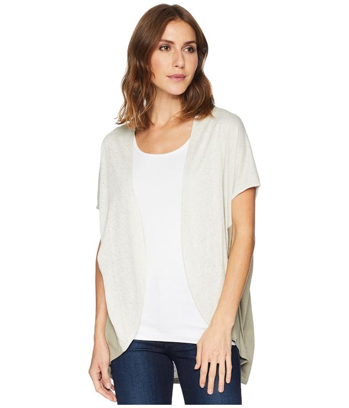 Tribal Drop Shoulder Slub Knit Cardigan (stone) Women's Sweater