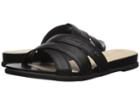 Hush Puppies Dalmatian Slide (black Leather) Women's Slide Shoes