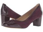 Trotters Phoebe (burgundy Kid Suede/patent Leather) High Heels