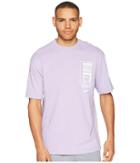Puma Logo Tower Tee (purple Rose) Men's T Shirt