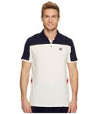 Fila Mivvi Polo (navy/gardinia/red) Men's Clothing