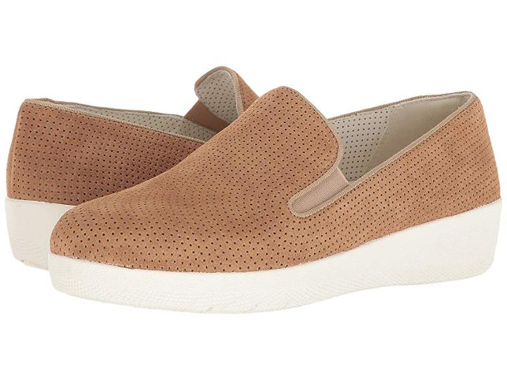 Fitflop Superskate Perf (soft Brown) Women's Shoes