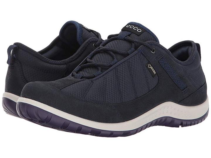 Ecco Performance Aspina Textile Gore-tex (navy/true Navy) Women's Shoes