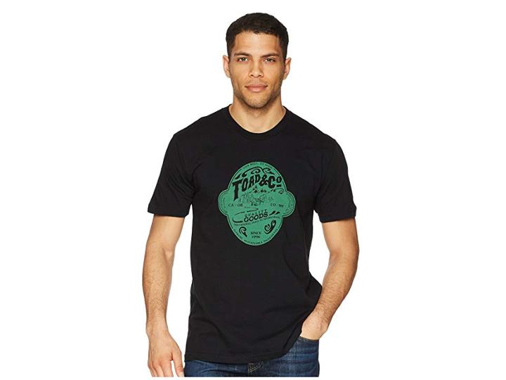 Toad&co Brewed For Adventure Short Sleeve Tee (black) Men's T Shirt