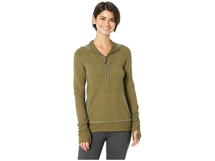 Free People Movement Markle Long Sleeve Layering Top (army) Women's Workout