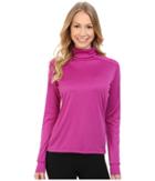 Hot Chillys Peach Roll T-neck (candyland Plum) Women's Long Sleeve Pullover