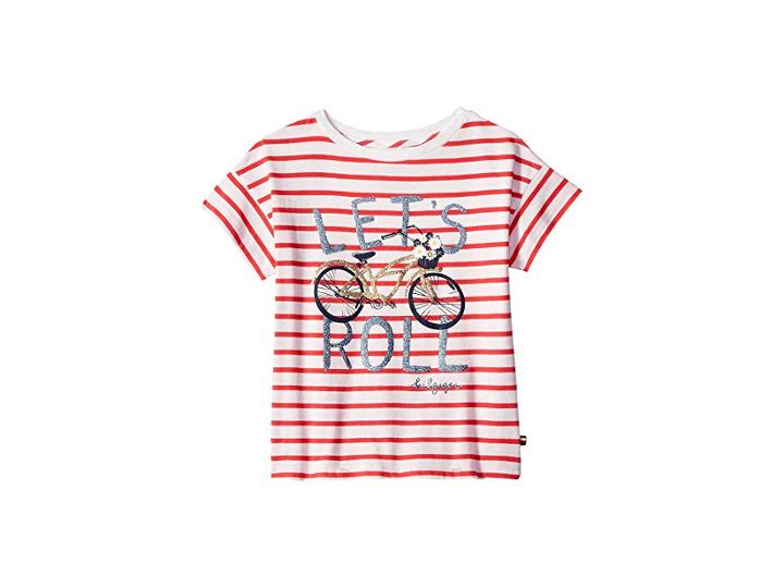 Tommy Hilfiger Kids Let's Roll Tee (big Kids) (paradise Pink) Girl's T Shirt