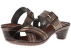 Naot Marvel (dark Sienna Leather/coffee Tweed/pewter Leather) Women's Sandals