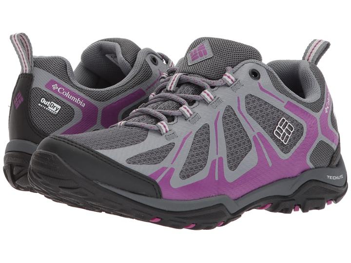 Columbia Peakfreak Xcrsn Ii Xcel Low Outdry (graphite/intense Violet) Women's Shoes