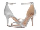 Sam Edelman Patti Strappy Sandal Heel (argento Glitter Patent) High Heels