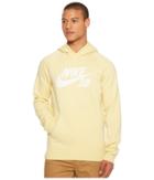 Nike Sb Sb Icon Hoodie (lemon Wash/white) Men's Sweatshirt