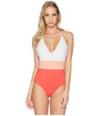 Tavik Chase One-piece Color Blocked (hibiscus) Women's Swimsuits One Piece