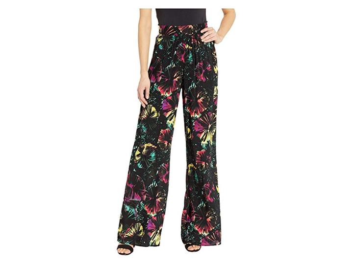 Bcbgmaxazria Palazzo Pants (teal Multi) Women's Casual Pants