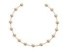Steve Madden Beaded Open Choker Necklace (gold) Necklace