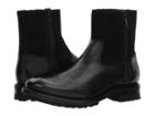 Frye Stanton Outside Zip Shearling (black Tumbled Full Grain/wp Oiled Suede/shearling) Men's Boots