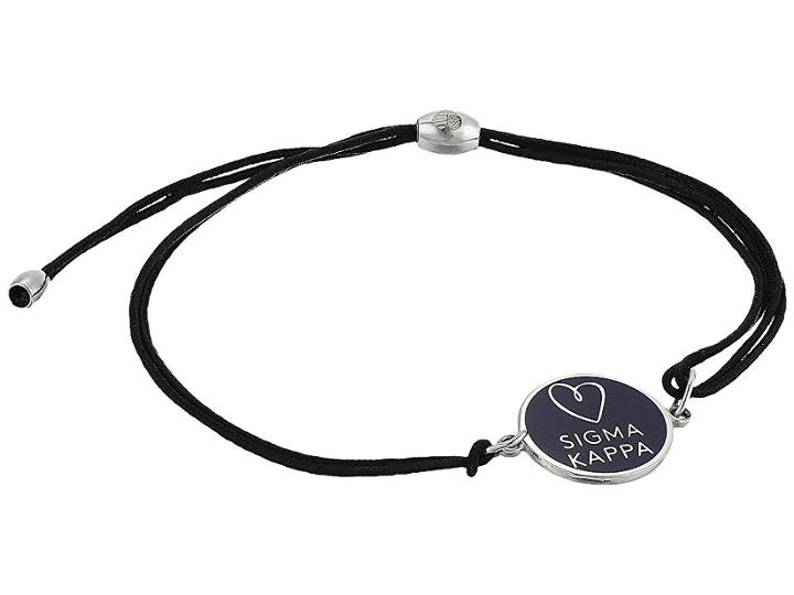Alex And Ani Kindred Cord Sigma Kappa Bracelet (sterling Silver) Bracelet