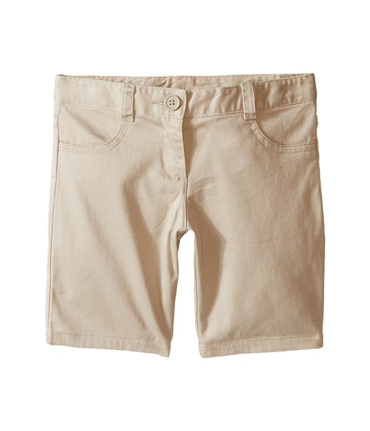 Nautica Kids Five-pocket Shorts (big Kids) (su Khaki) Girl's Shorts