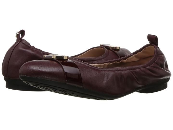 Taryn Rose Abriana (wine/wine Nappa/soft Patent) Women's Shoes