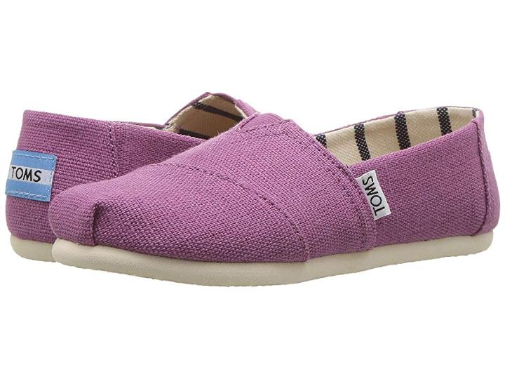 Toms Kids Venice Collection Alpargata (little Kid/big Kid) (deep Mauve Heritage Canvas) Girl's Shoes