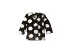 Kate Spade New York Kids Polka Dot Faux Fur Coat (infant) (black/white Polka Dot) Girl's Coat