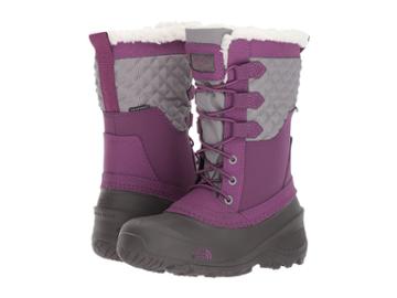 The North Face Kids Shellista Lace Iii (toddler/little Kid/big Kid) (q-silver Grey/wood Violet) Girls Shoes