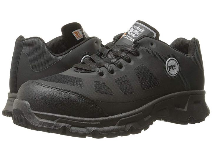 Timberland Pro Velocity Alloy Safety Toe Boot (black Synthetic) Men's Work Lace-up Boots