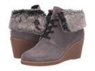 Cole Haan Coralie Wedge Bootie (stormcloud Waterproof Suede) Women's Boots