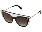 Valentino 0va4035 (transparent Havana/brown Gradient) Fashion Sunglasses