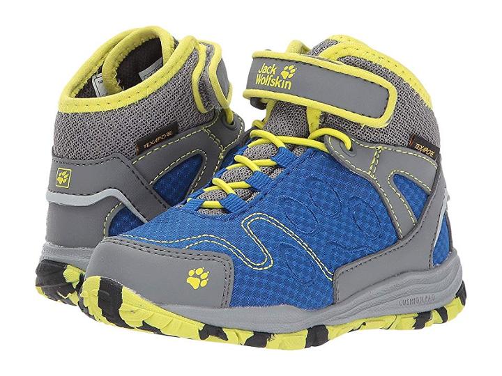 Jack Wolfskin Kids Portland Texapore Mid (toddler/little Kid/big Kid) (vibrant Blue) Kids Shoes