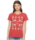 Lucky Brand Flowers Tee (red) Women's T Shirt