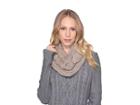 Ugg Braided Knit Snood (stone Heather) Scarves
