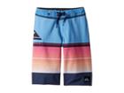 Quiksilver Kids Highline Slab Boardshorts (big Kids) (silver Lake Blue) Boy's Swimwear