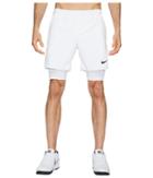 Nike Court Flex Ace 7 Tennis Short (white/white/white/black) Men's Shorts