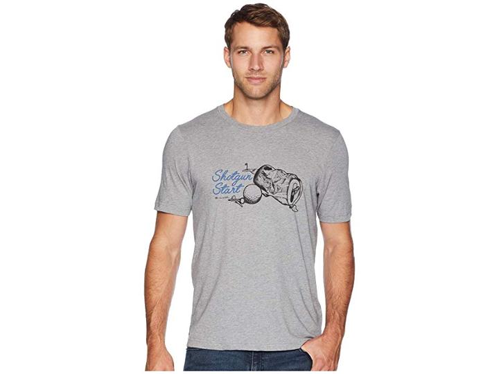 Travismathew Shotgun Start T-shirt (heather Grey) Men's T Shirt