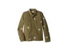 Hudson Kids Glitter Print Shirt Jacket (big Kids) (militant) Girl's Coat