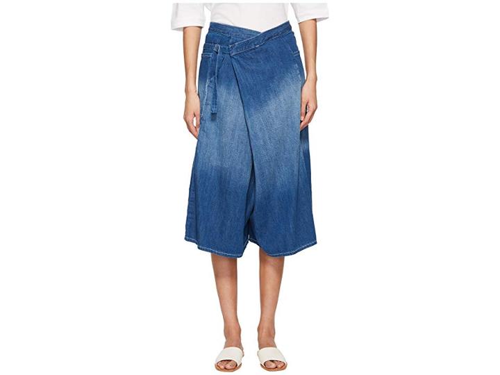 Y's By Yohji Yamamoto M-f Deco Spotted Denim Pants (indigo) Women's Jeans