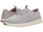 Toms Del Rey (drizzle Grey Textured Chambray) Men's Lace Up Casual Shoes