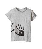 Nununu Hand Print Raw T-shirt (infant/toddler/little Kids) (heather Grey) Kid's T Shirt