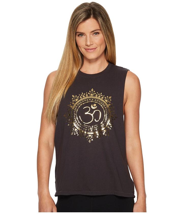 Spiritual Gangster Om Mandala (vintage Black) Women's Workout
