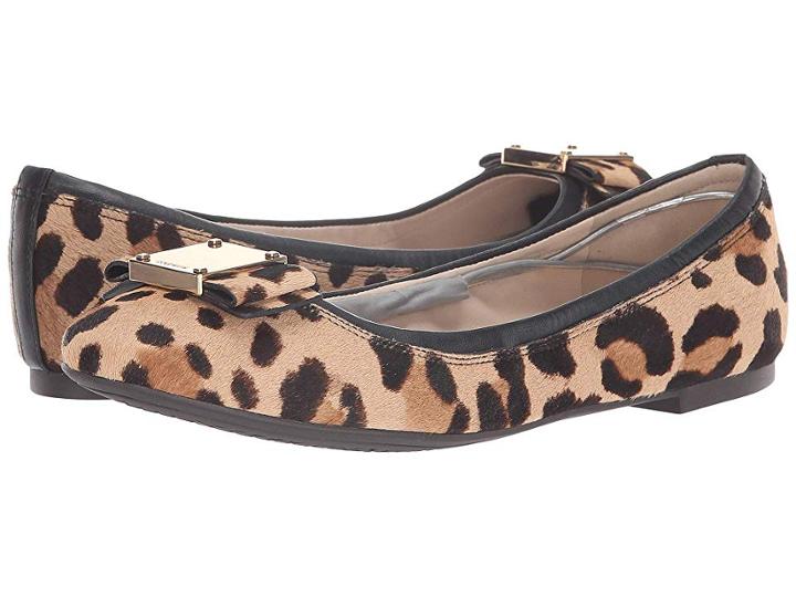 Cole Haan Tali Modern Bow Ballet (ocelot) Women's Flat Shoes