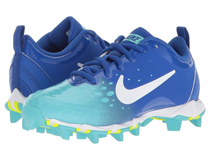 Nike Kids Hyperdiamond 2 Keystone Gg Baseball (toddler/little Kid/big Kid) (game Royal/white/light Aqua) Kids Shoes