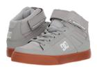 Dc Kids Pure High-top Ev (little Kid/big Kid) (grey/gum) Boys Shoes