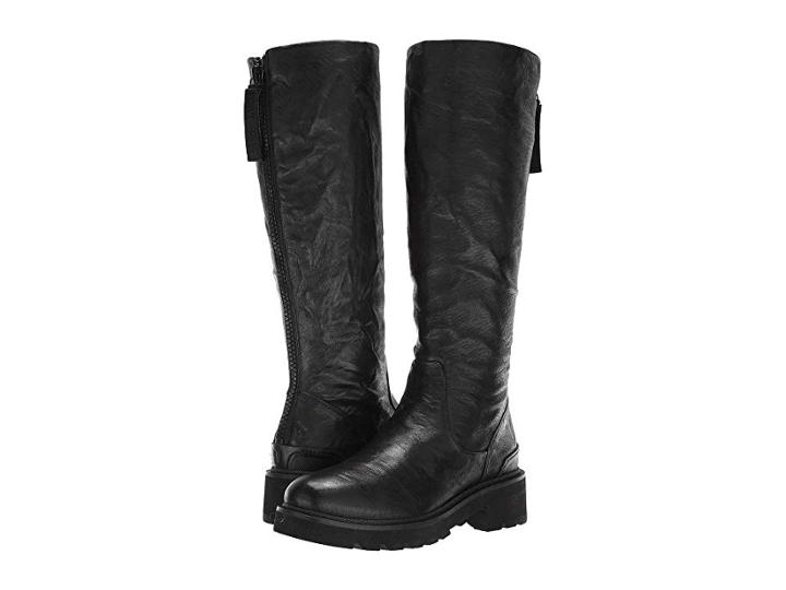 Frye Allison Tall Back Zip (black Antique Soft Vintage) Women's  Boots