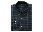 Lauren Ralph Lauren Classic Fit Non Iron Stretch Twill Dress Shirt (evergreen/navy Multi) Men's Long Sleeve Button Up