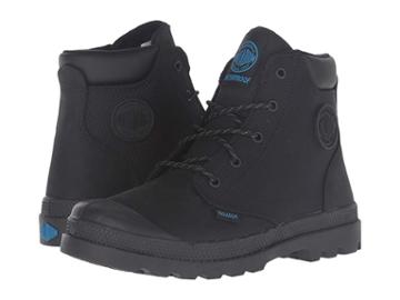 Palladium Kids Pampa Hi Cuff Wpn (little Kid) (black/black) Boys Shoes