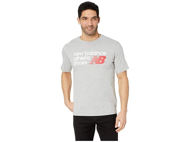 New Balance Athletic Shoebox Tee (athletic Grey) Men's T Shirt